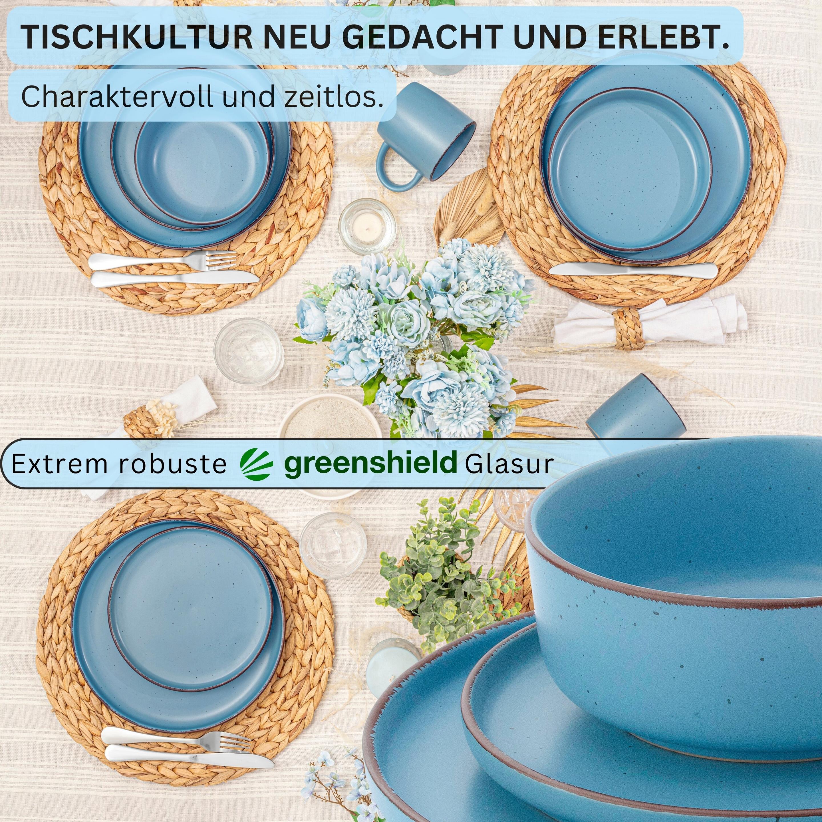 Thumbnail - Sänger, Geschirrset, Tafelservice Bombay Saphir (4 Stück)