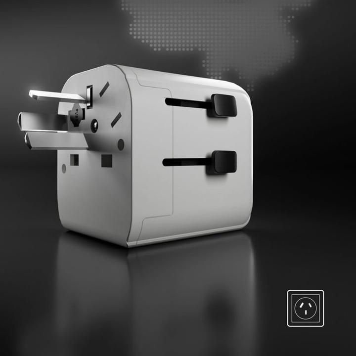 Actual product image SBS Universal-Reiseadapter – EU 2xUSB-A – weiss