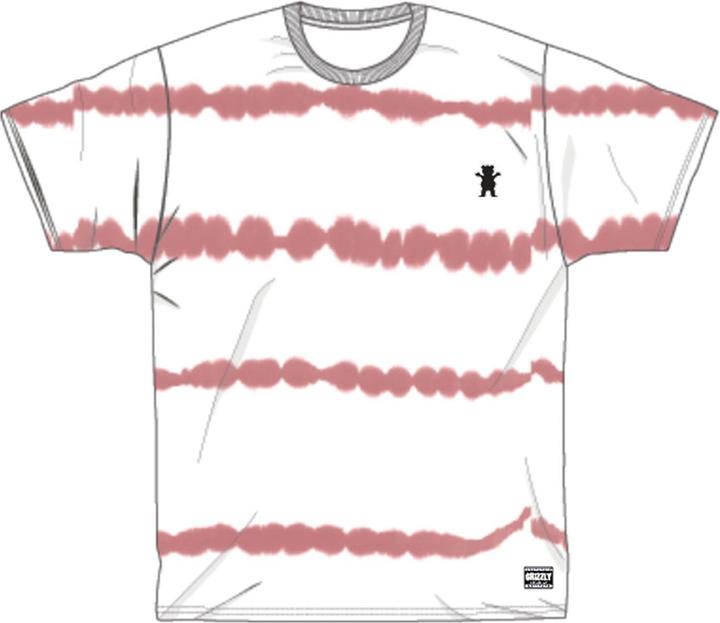 Actual product image Grizzly Earthquake Stripe Tie Dye T-Shirt (XL)