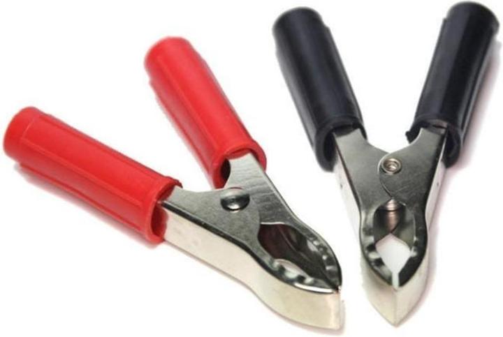 Produktbild EP Klemmen mit 4mm Anschluss rot/schwarz