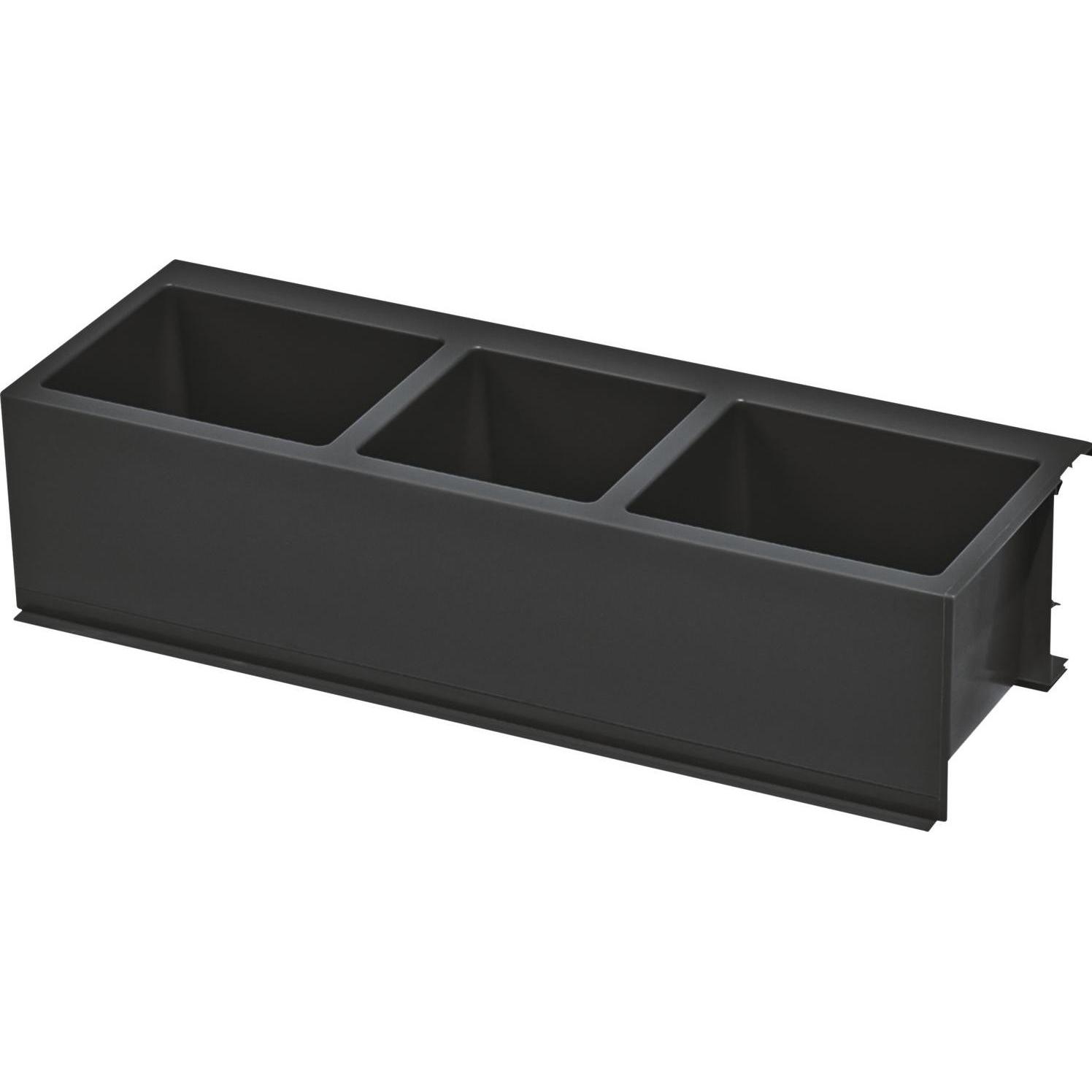 Ninka sideBOX für TANDEMBOX Höhe D anthrazit, Abfalleimer, Grau
