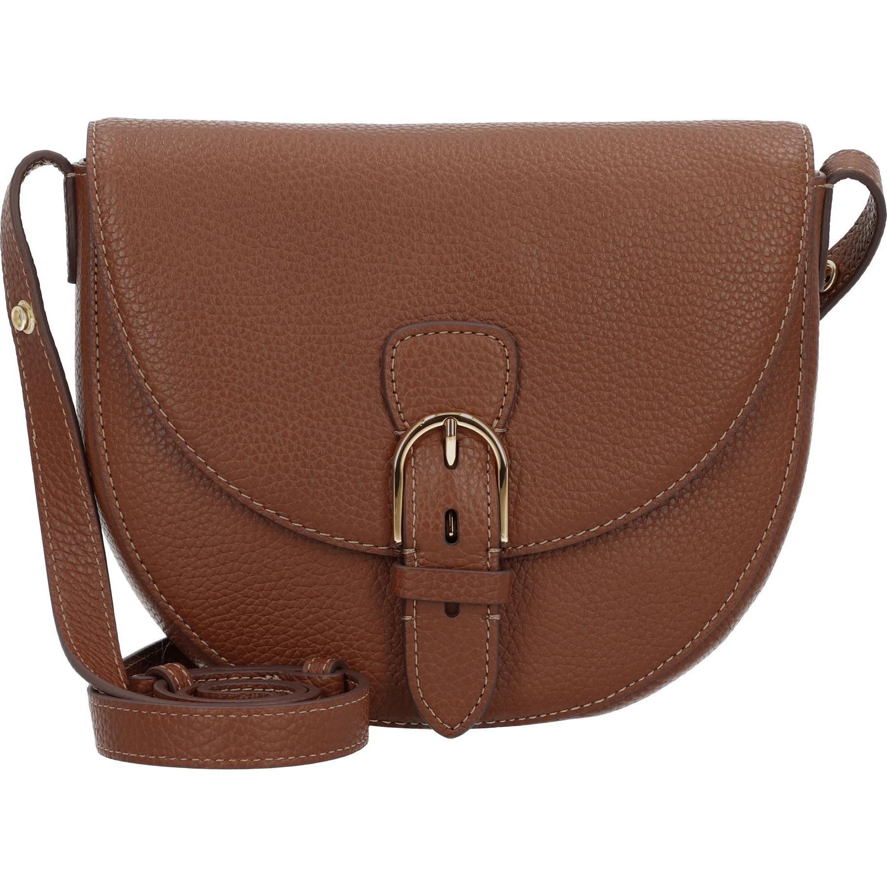 Fossil, Handtasche, Everleigh Schultertasche Leder 22.5 cm, Braun
