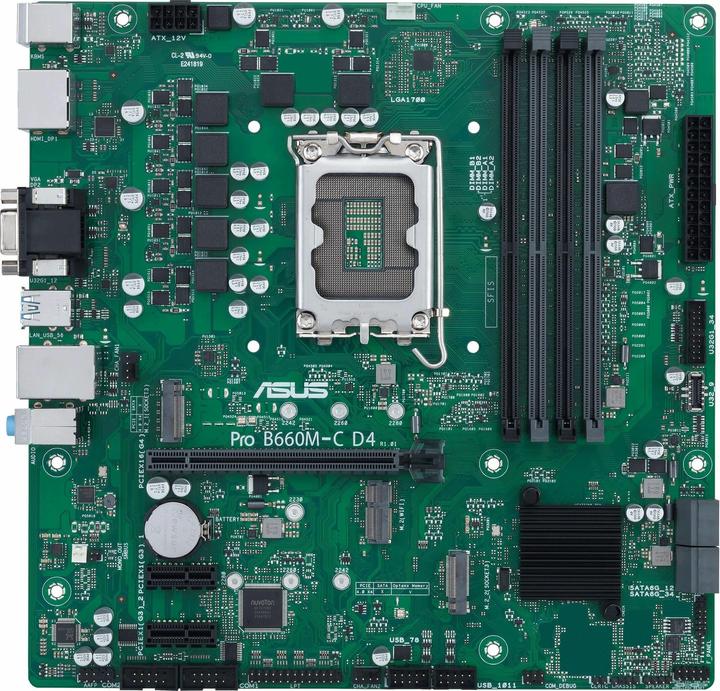 ASUS PRO B660M-C D4 CSM (LGA 1700, Intel B660, mATX)