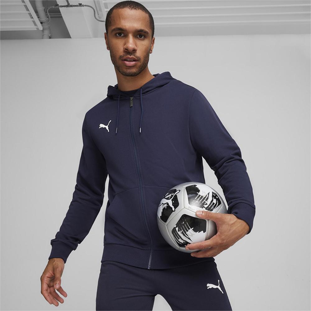 Thumbnail - Puma, Herren, Pullover, teamGOAL Casuals Hooded Jacket, Blau, (3XL)