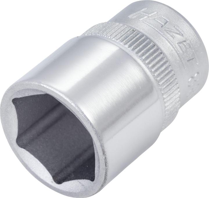 Actual product image HAZET Socket ∙ hexagon 880-15 ∙ Square, hollow 10 mm (3/8 inch) ∙ Outside hexagon traction profile … (15 mm)