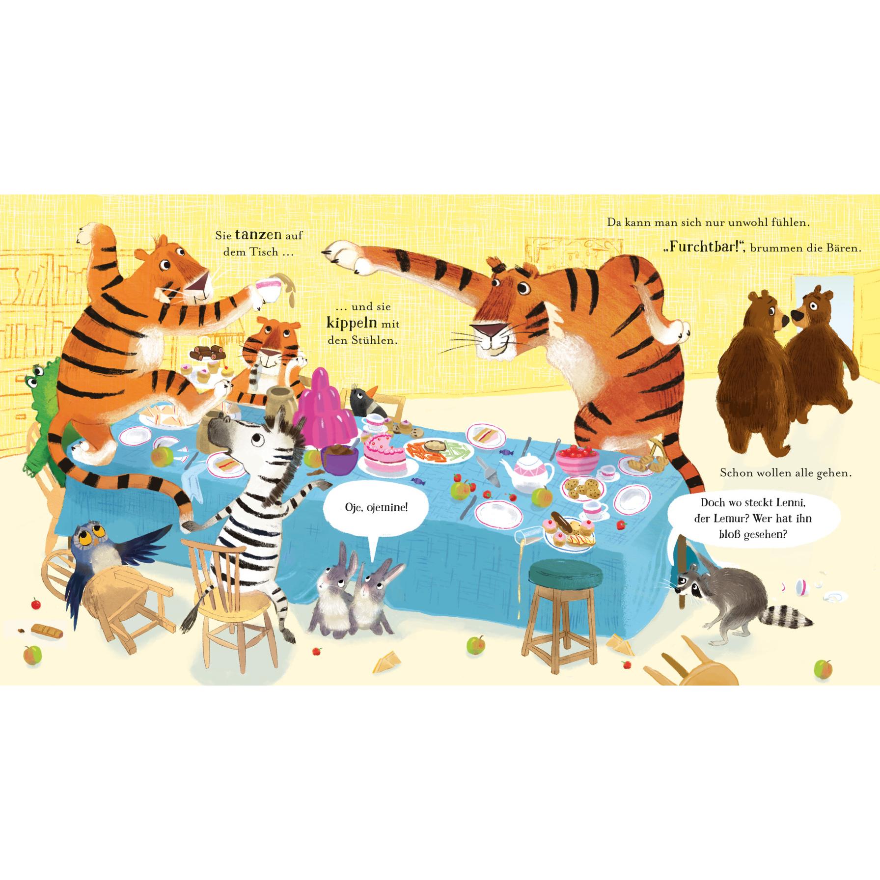 Thumbnail - Gutes Benehmen leicht gemacht: Tischmanieren für kleine Tiger, Kinderbücher von Zanna Davidson, Alison Friend