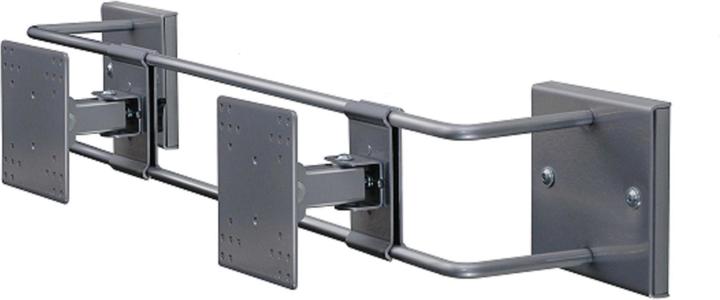 Produktbild R-Go Tools Steel Double Screen Wandhalterung, verstellbar, silber - Klammer für 2 LCD-Displ (Wand)