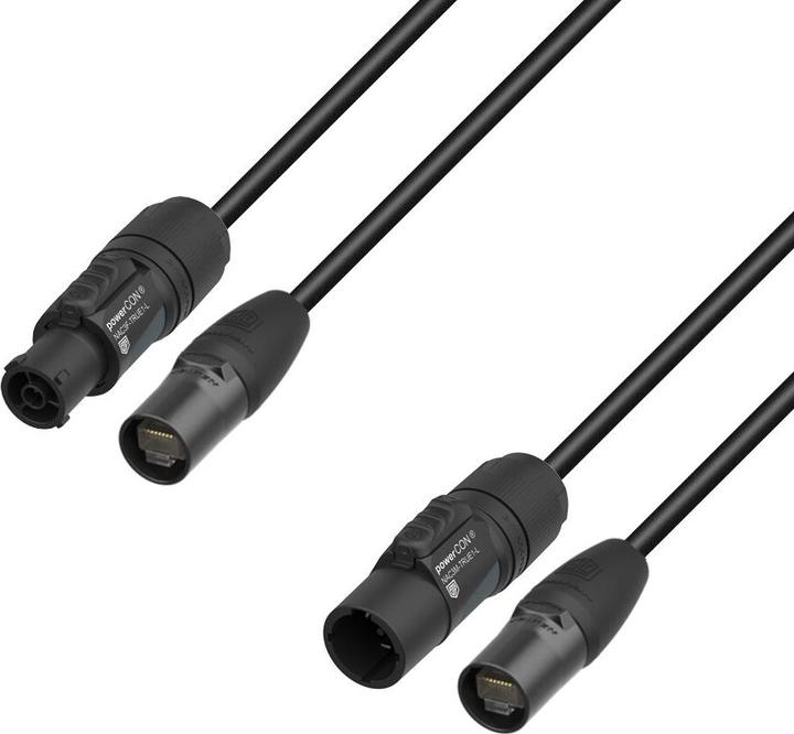 Image du produit Adam Hall 5 STAR H TCON N 0150 - Hybridkabel Netzwerk | Neutrik etherCON® x TRUE1® | 1,5 m (1.50 m)