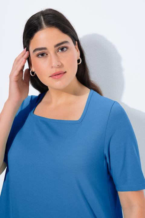 Actual product image Ulla Popken Essential Square Neck Stretch Tee (58, 60)