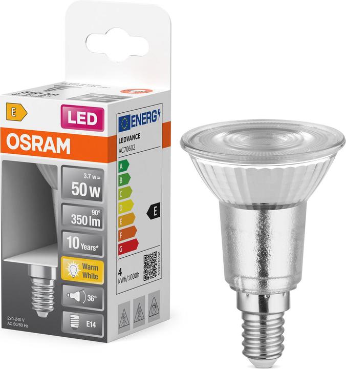 Produktbild Osram LED Leuchtmittel LED STAR PAR16 3.7W 827 E14 Warm weiss 4099854458705 (E14, 3.70 W, 350 lm, 6 x, E)