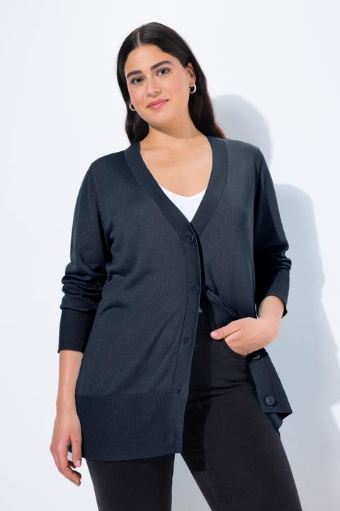 Actual product image Ulla Popken Classic Button Cardigan Sweater (62)