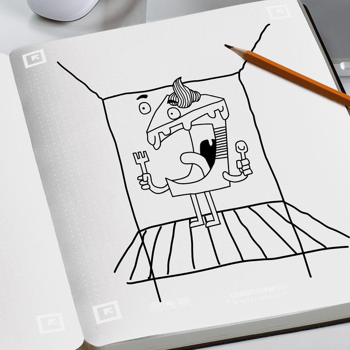 Produktbild Leuchtturm1917 Master Slim Whitelines Link (A4+, Gepunktet)