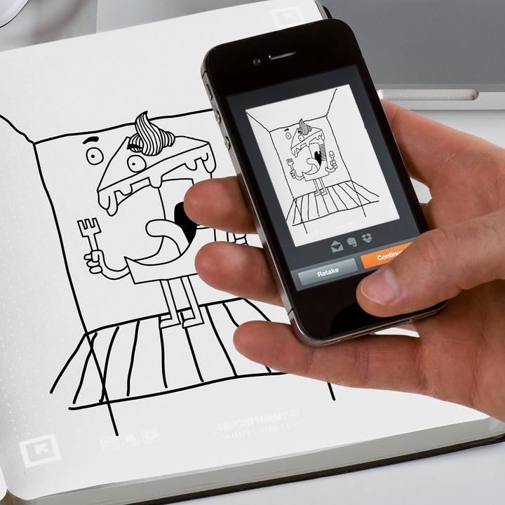 Produktbild Leuchtturm1917 Master Slim Whitelines Link (A4+, Gepunktet)