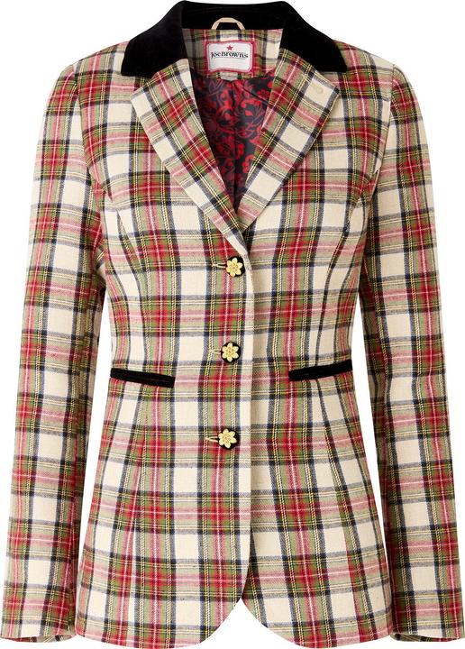 Immagine prodotto Joe Browns Velour Collar And Trim Check Jacket (40)
