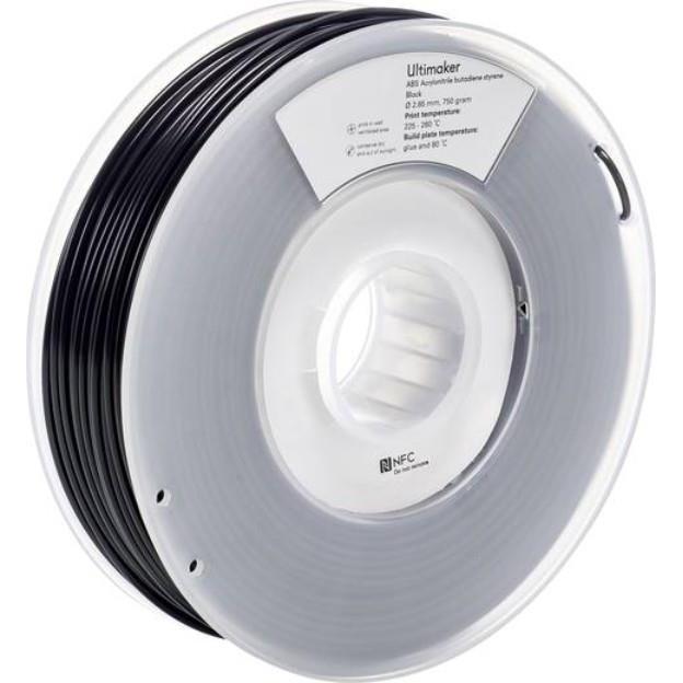 Ultimaker Filament (ABS, 2.85 mm, 750 g, Schwarz), 3D Filament, Schwarz