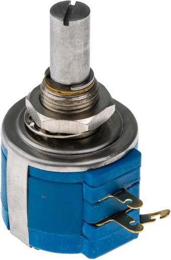 RS PRO 1kΩ Rotary Potentiometer 10-Turns 1-Gang Pa