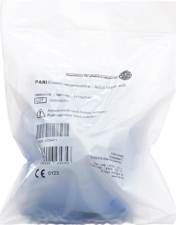 Actual product image PARI Adult mask