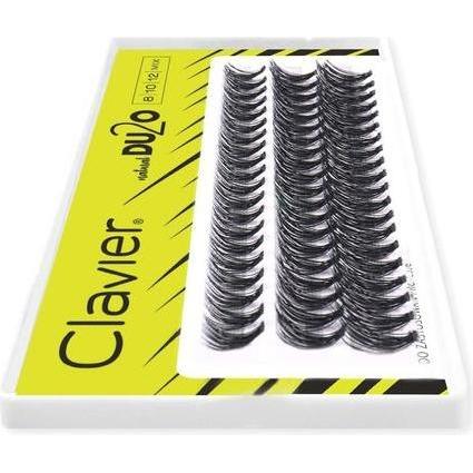 Clavier, Ciglia finte, Du2O Ciglia a ciuffi misti a doppio volume 8Mm.10Mm.12Mm (Ciglia artificiali)