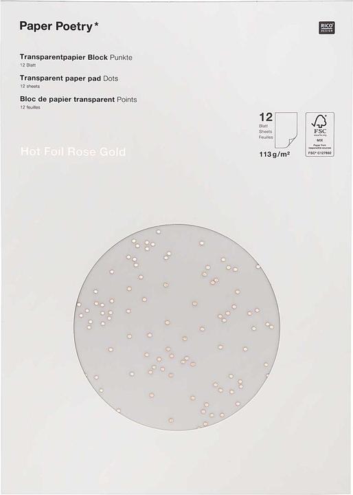 Actual product image Rico Design Tracing paper, dots Ro.99001.50.73 (113 g/m², 1 x)