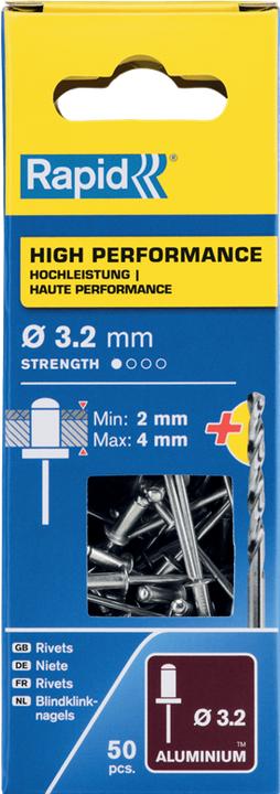 Actual product image Rapid Universal blind rivet Ø 3.2 x 8 mm