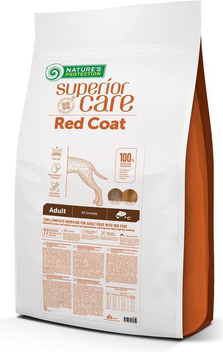 Natures Protection Red Coat Getreidefrei Lachs Adult Alle Rassen, 10 kg (Adult, 1 Stk., 10000 g)