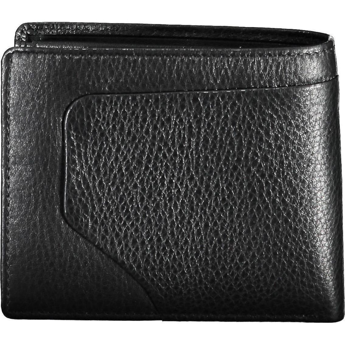 Piquadro, Herren, Portemonnaie, Akron, Leather Wallet, PU3891AOR-N, Black, For Men, Schwarz
