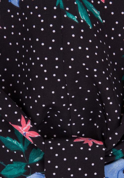 Actual product image Girls On Film s Lio blouse with floral pattern at the front for tying (36)