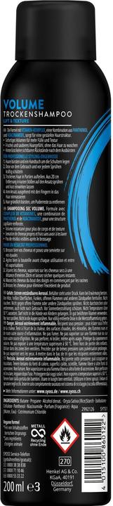 Produktbild Syoss Trocken Shampoo Volume 200ml (200 ml, Trockenshampoo)