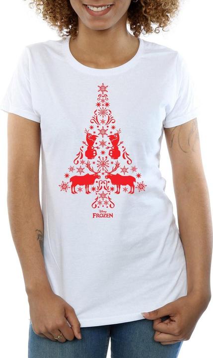 Immagine prodotto Disney Frozen Christmas Tree Maglietta Donna (L)