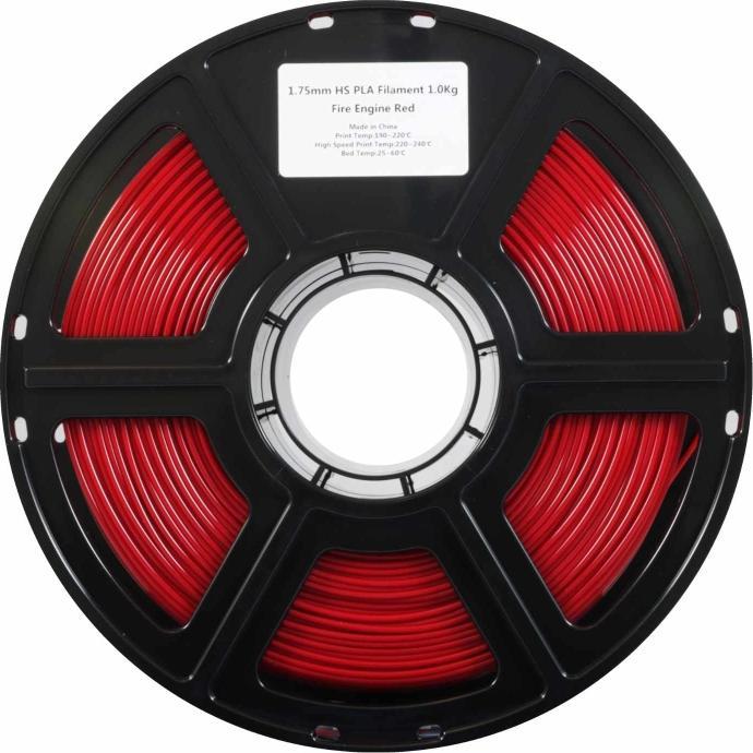 Immagine prodotto FlashForge HS PLA 1,75 mm FIRE ENGINE RED 201C 1kg (PLA, 1.75 mm, 1000 g, Rosso)