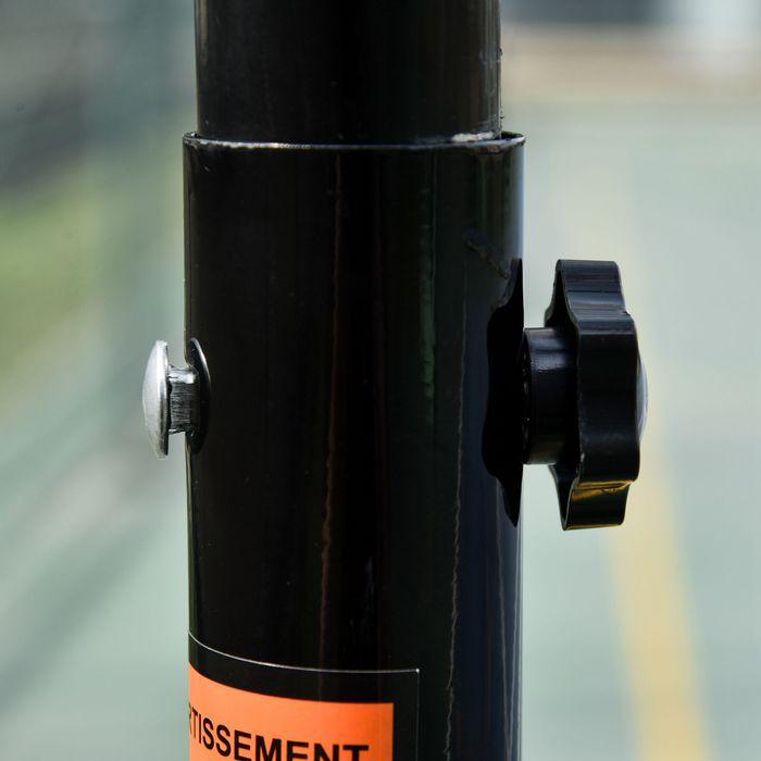 Immagine prodotto Swisshandel24 Basketballkorb, Basketballständer, höhenverstellbar, mit Wasser befüllbar, Schwarz