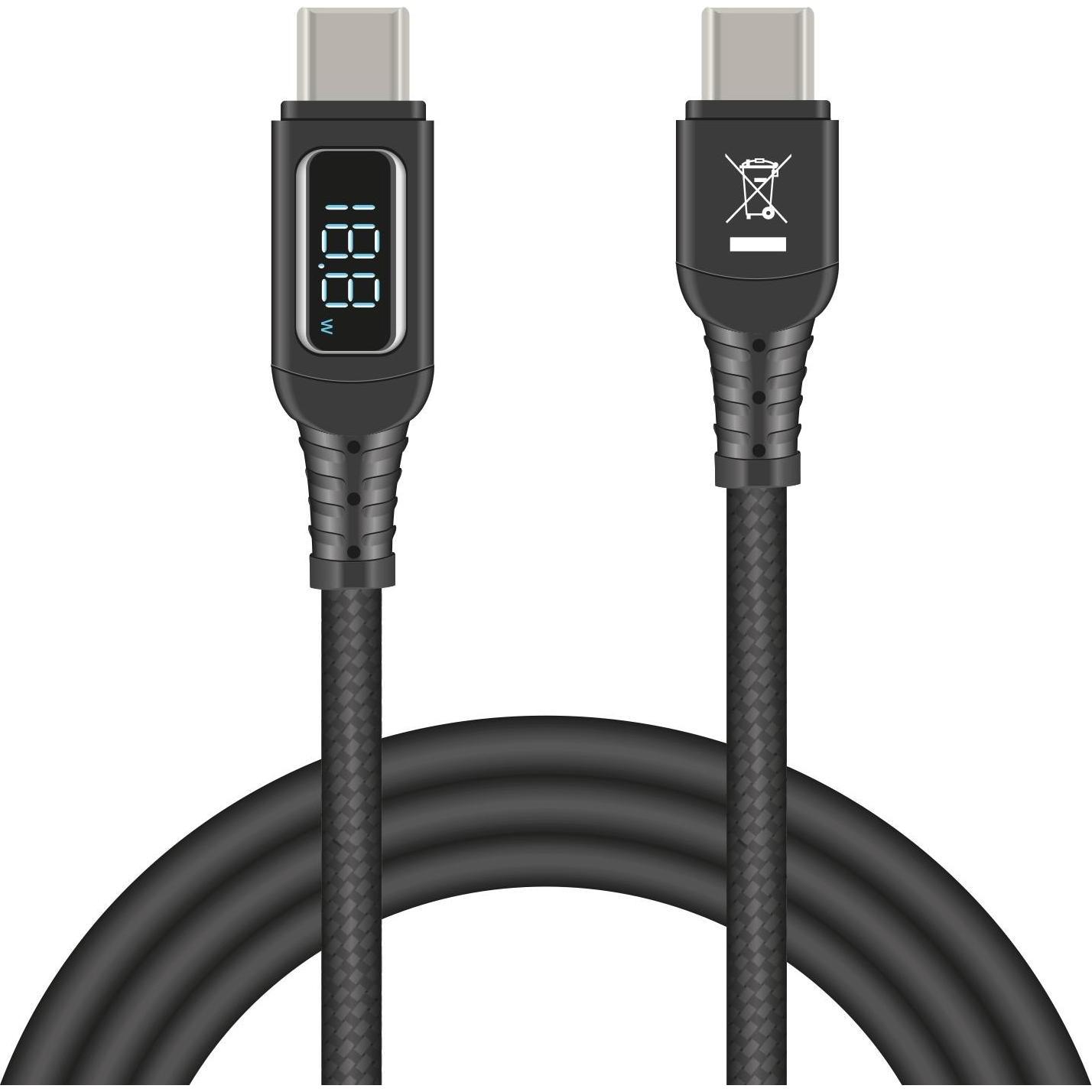 Thumbnail - Delock USB 2.0 Schnelladekabel USB Type-C Stecker zu Stecker (1.20 m, USB 2.0), USB Kabel