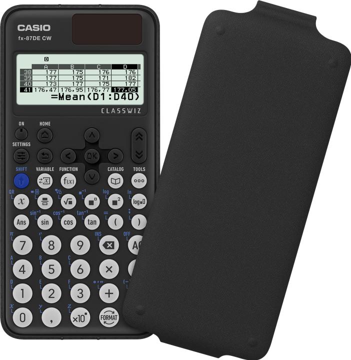 Actual product image Casio FX-87DE CW (Solar cells, Batteries)
