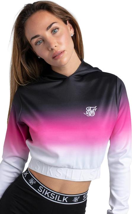 Immagine prodotto Siksilk Felpa Corta con Cappuccio Sbiadito Donna (30)