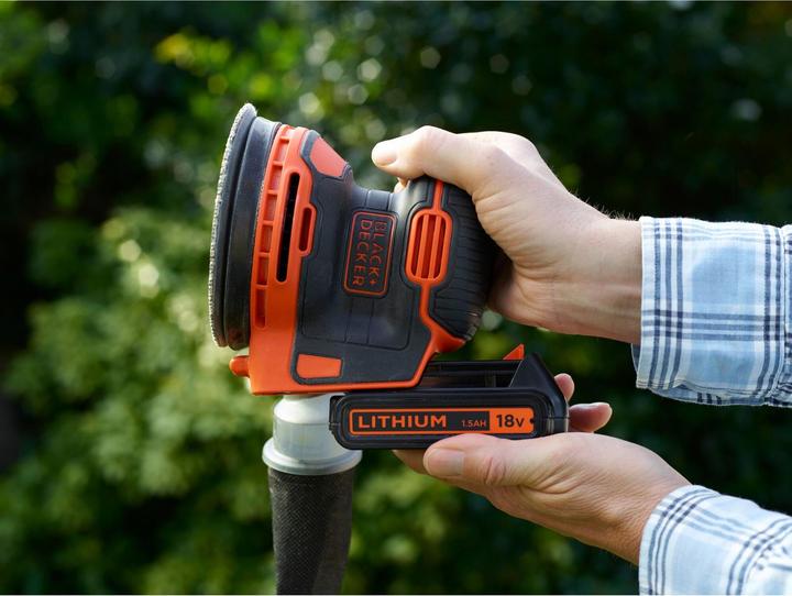 Produktbild Black & Decker Akku Exzenterschleifer BDCROS18 (Exzenterschleifer, 18 W)