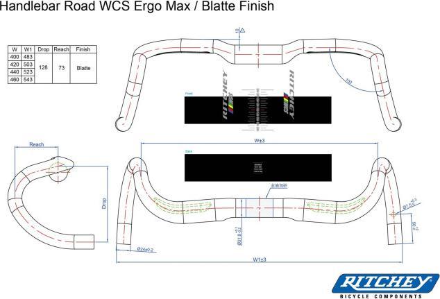 Image du produit Ritchey WCS Ergo Max Di2 Route (31.80 mm)
