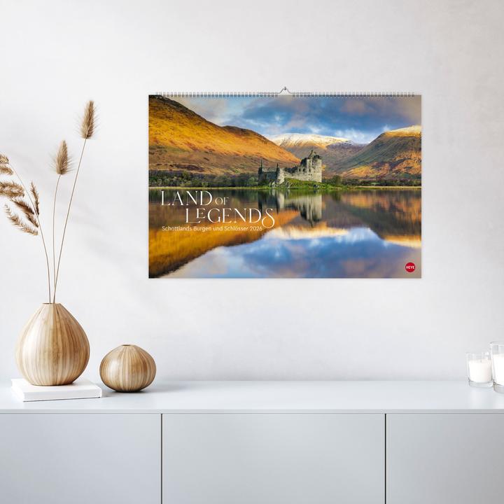 Produktbild Land of Legends Kalender 2026 - Schottlands Burgen und Schlösser (58 x 39 cm, Harter Einband, Deutsch)