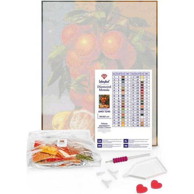 Thumbnail - Ideyka Diamond Painting - Engel mit Rahmen 40 x 50 cm