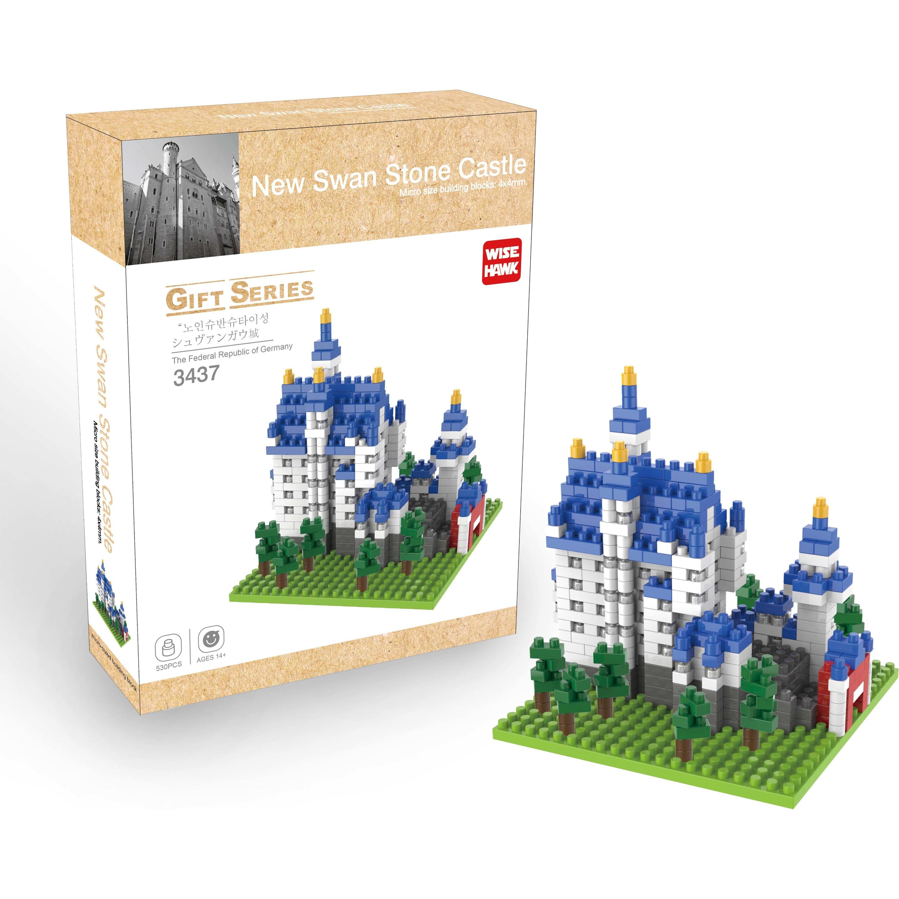 Tinisu Schloss Neuschwanstein Bayern Modell LNO Micro-Bricks Bausteine