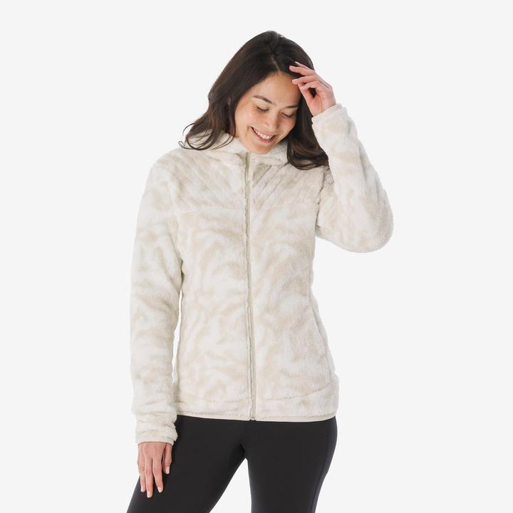 Produktbild Quechua Women’s warm hiking fleece jacket, NH500 - Beige (XS)