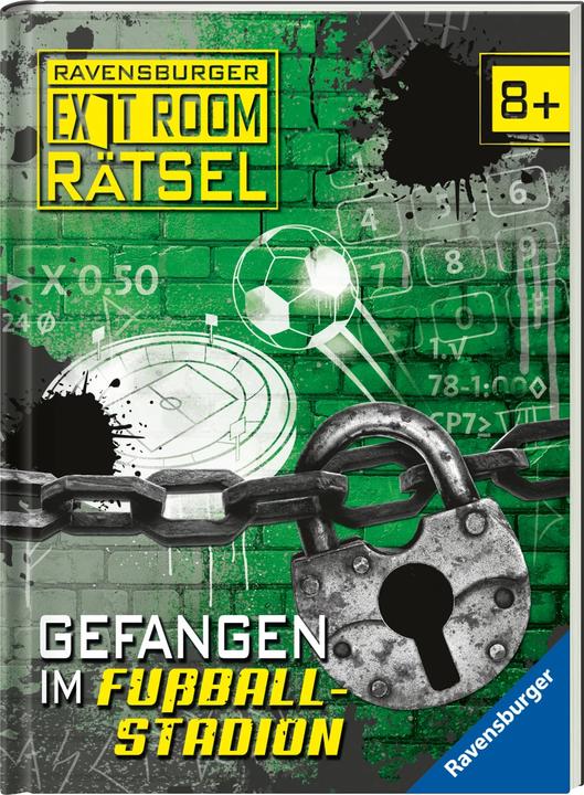 Actual product image Ravensburger Exit Room Rätsel: Gefangen im Fussballstadion (German, Ute Lionberg, Hendrik Kranenberg, 2022)