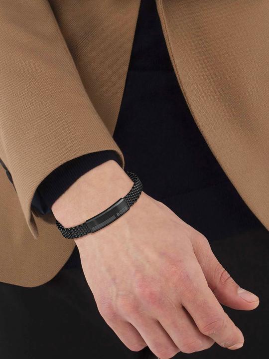 Immagine prodotto Hugo Boss Elegante bracciale in acciaio Mesh 1580612 (20 cm, Griglia in acciaio)