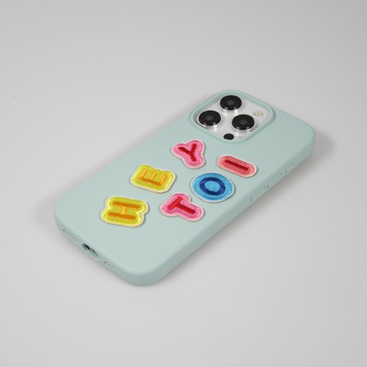 Actual product image PhoneLook Sticker Sticker for mobile/tablet/computer 3D embroidered Mini Lettre P