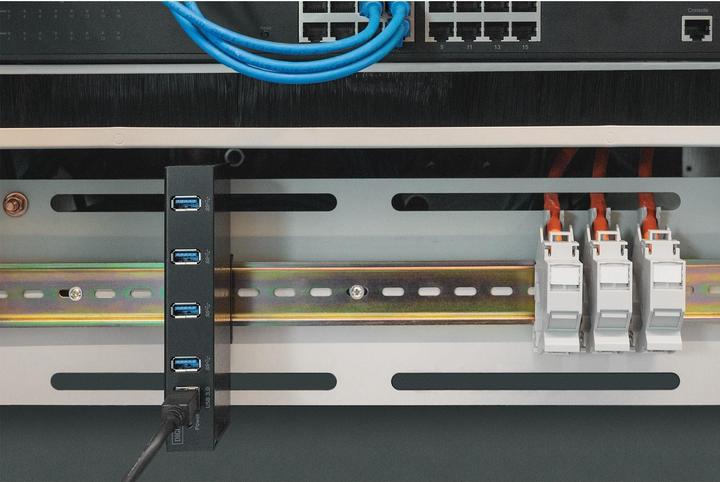 Immagine prodotto Digitus Hub USB 3.0, 4 porte, Industrial Line (USB-B, 4 porte)