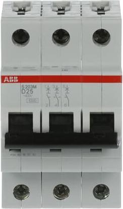 Produktbild ABB S203M-D25 S203M-D25 Sicherungsautomat D-Char.,10kA
