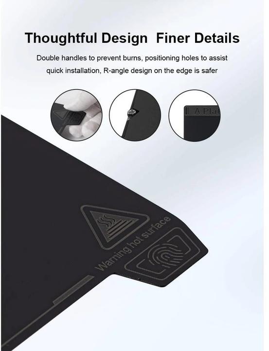 Image du produit Creality Plateforme d'impression K1 Plaque de construction fine en PEI (Lit d'impression)