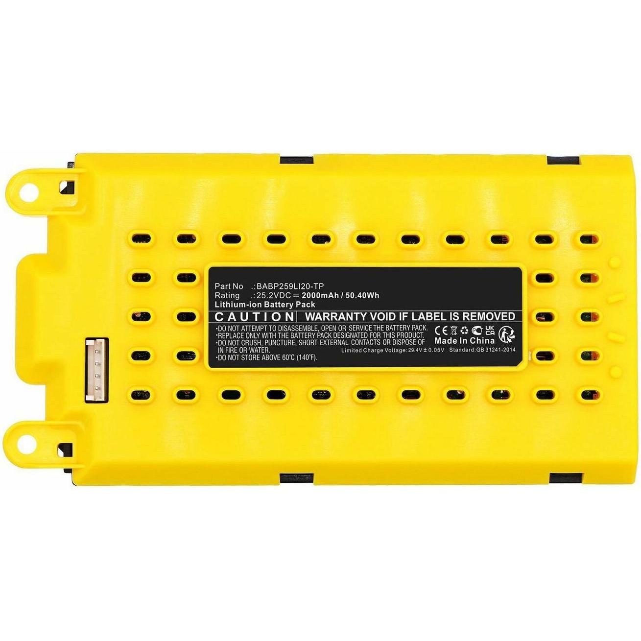 CoreParts Battery 25.2V 2000mAh 50.40Wh (2000 mAh), Notebook Akku