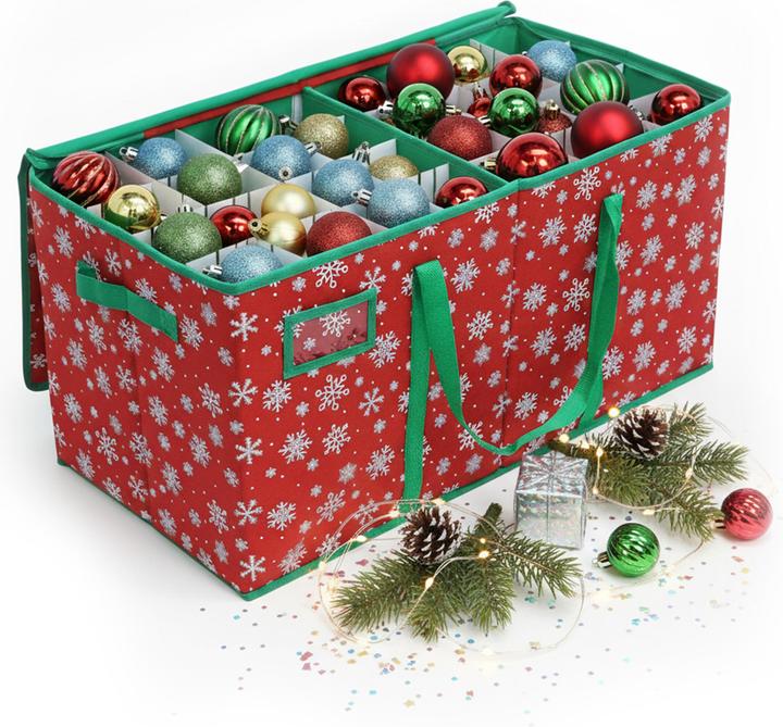 Actual product image Relaxdays Weihnachtskugel-Aufbewahrungsbox (66 cm, 1x)