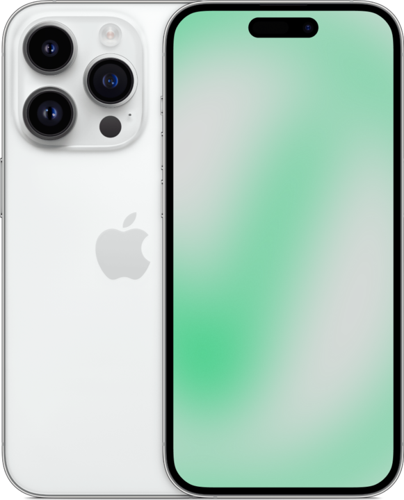 Produktbild Revendo iPhone 14 Pro (128 GB, Silber, 6.10", 48 Mpx, SIM + eSIM, D / Akzeptabel)