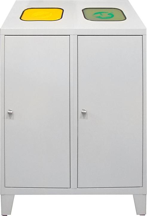 Produktbild ADB Recycling-Abfallsammler mit 2 Beutelhalterungen 122x80x45cm